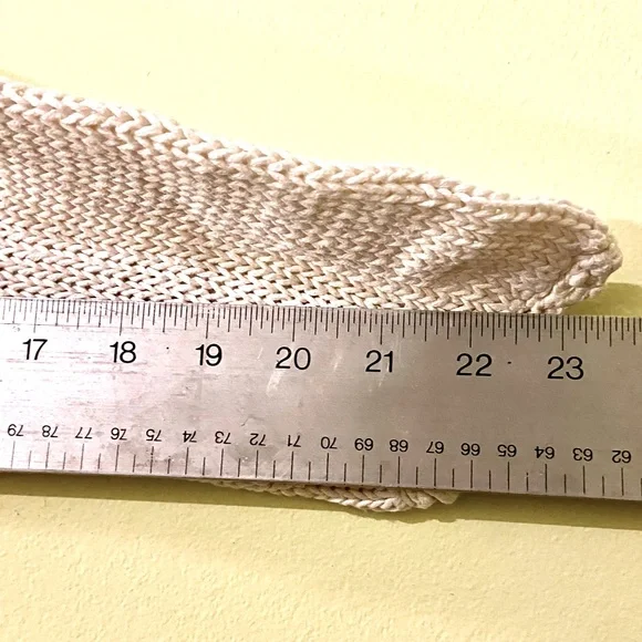 Vintage cotton / ramie sweater Aran style sweater - Picture 8 of 11